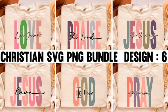 Boho Christian Svg Png Bundle: Perfect for T-Shirt Designs & Graphics