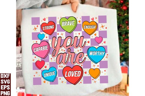 Christian Self Love Valentine's Day Graphics for T-Shirts