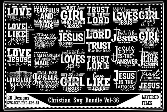 Christian Svg Bundle Vol-36: Perfect for T-Shirt Designs & Graphics