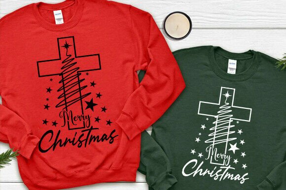 Christmas Tree Svg Png for Christian T-Shirts