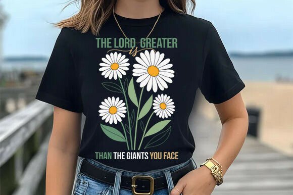 Floral Christian PNG: A Perfect Graphic for T-Shirt Designs