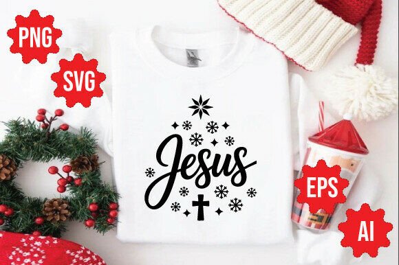 Jesus Christmas Tree: A Versatile Christian Design