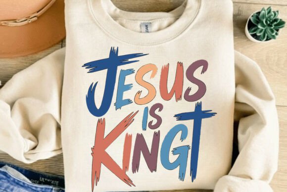 Jesus is King SVG: Perfect for Christian T-Shirt Designs