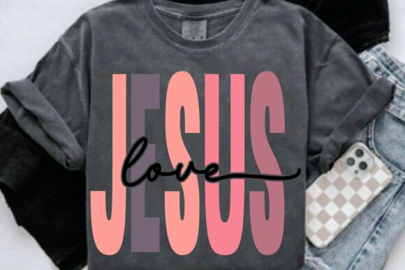 Jesus Love SVG PNG: Ideal for T-Shirt Designs and Graphics