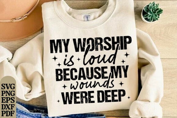Jesus Png File My Worship is Loud Svg: Perfect for T-Shirt Designs and Graphics