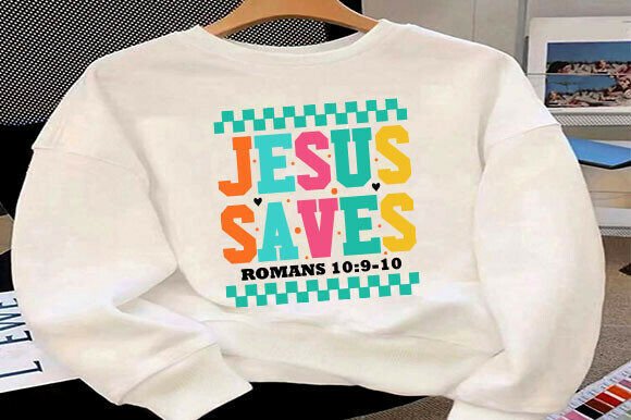 Jesus Saves PNG: A Versatile Graphic for T-Shirt Designs