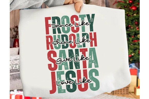 Jesus SVG, Jesus Christmas SVG for Creative T-Shirt Designs