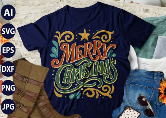 Merry Christmas Christian SVG T-SHIRT