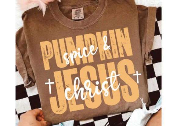 Pumpkin Spice Jesus Christ: A Unique Embroidery Design