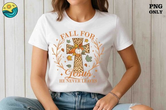 Review: Fall for Jesus Leopard Cross PNG for T-Shirt Designs