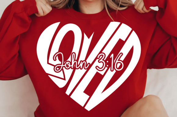 Review: Loved John 3 16 Svg, Christian Heart Graphics